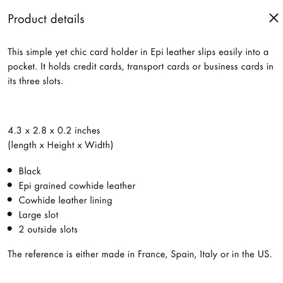 LV “Epi Card Holder” - Picture 14 of 14